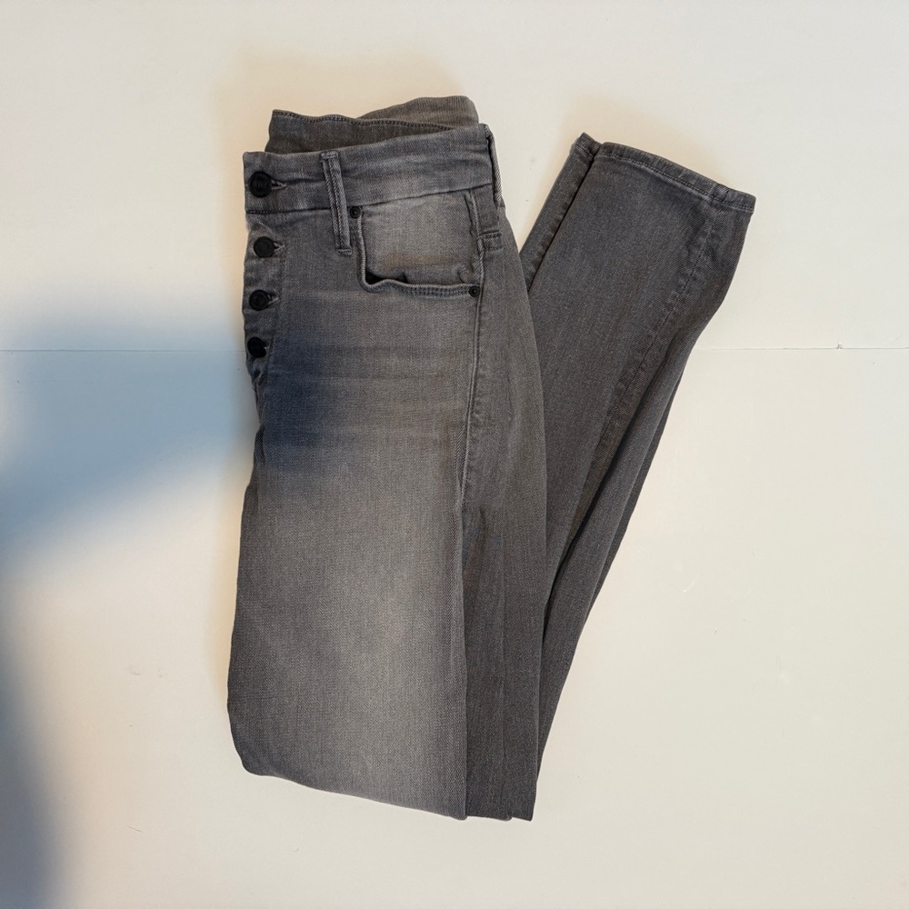Mother Grey The Pixie Skinny Jeans - Picture 5 of 8
